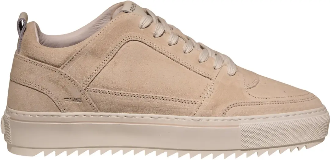 Rehab beige leren combi heren sneakers