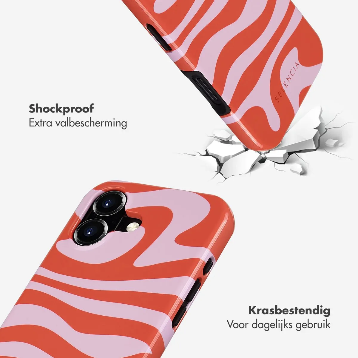 Selencia Hoesje iPhone 16 Dream Swirl Pink - MagSafe