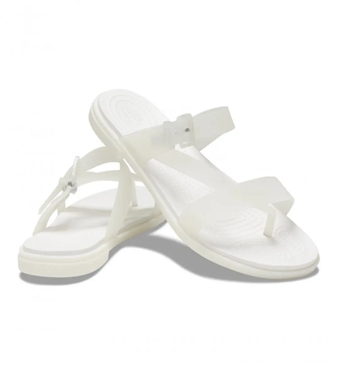 Crocs Tulum Translucent Oyster Toe Post Oyster Maat 33/34 US 4