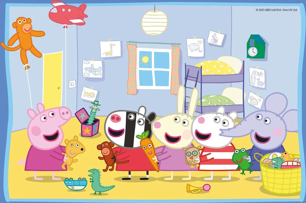 Ravensburger Peppa Pig Twee Puzzels 12 Stuks - Multicolor