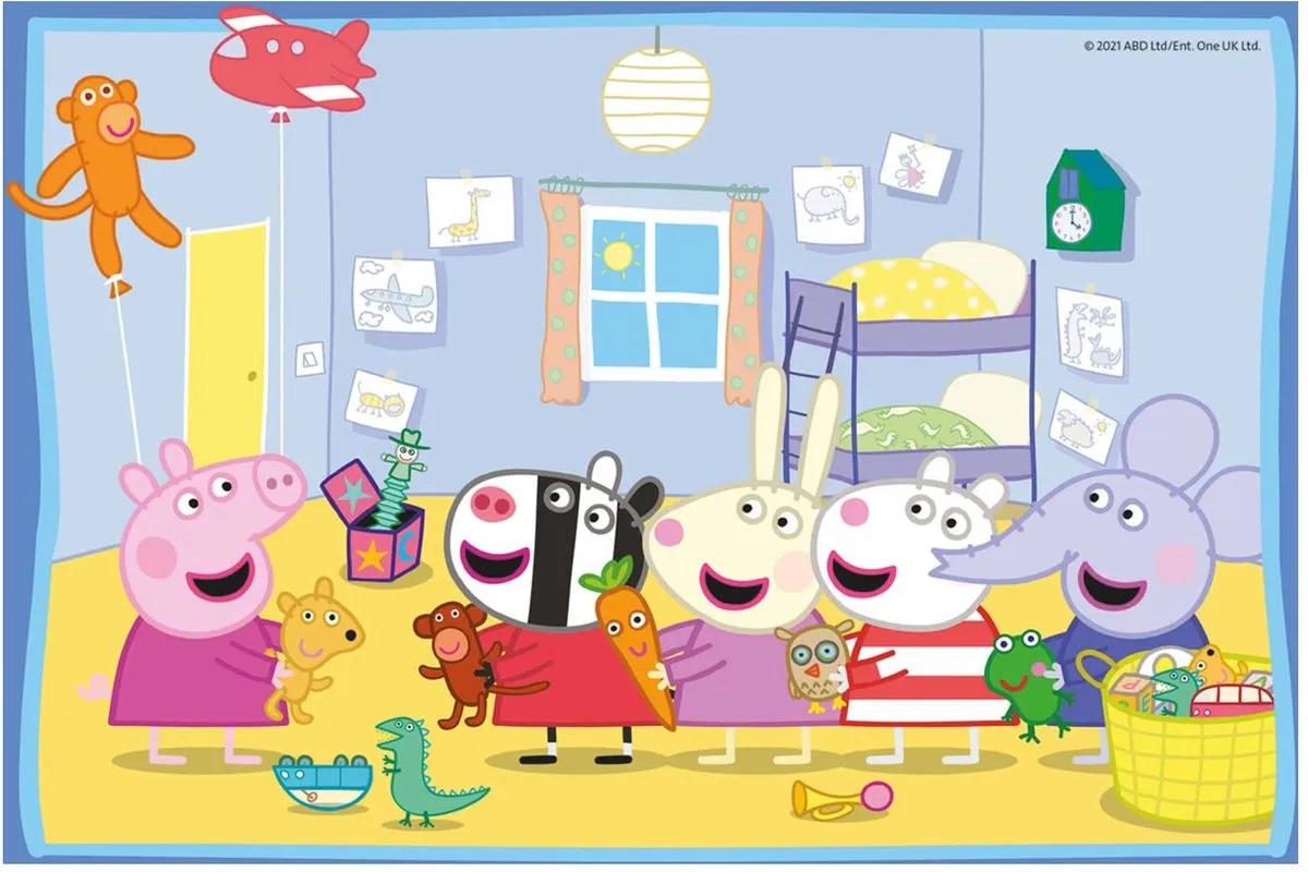 Ravensburger Peppa Pig Twee Puzzels 12 Stuks - Multicolor