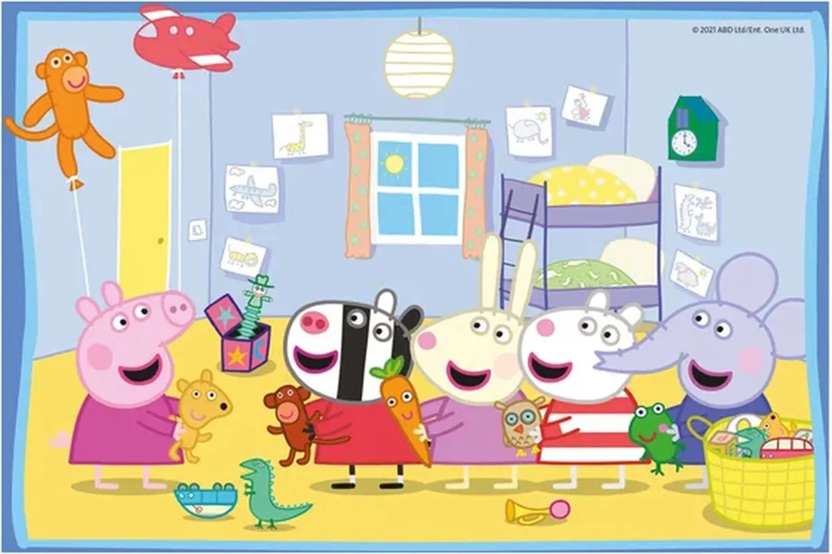 Ravensburger Peppa Pig Twee Puzzels 12 Stuks - Multicolor - afbeelding 6 van 6