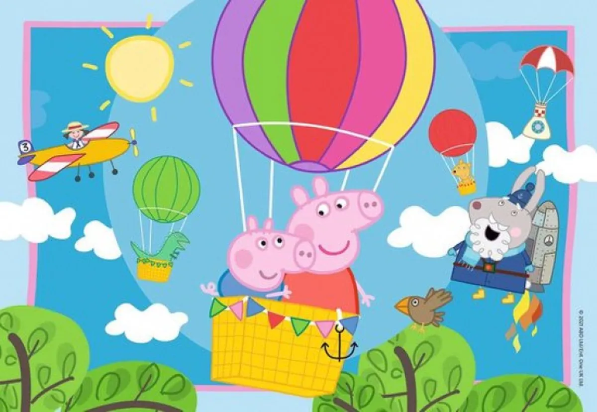 Ravensburger Peppa Pig Twee Puzzels 12 Stuks - Multicolor