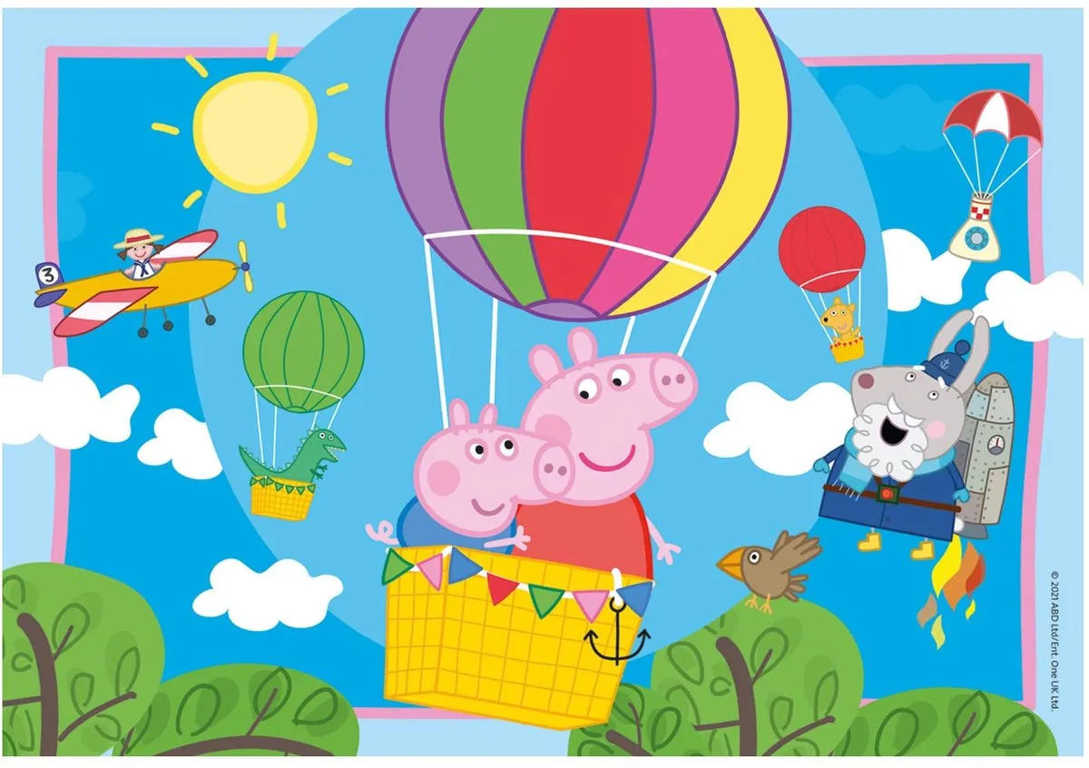 Ravensburger Peppa Pig Twee Puzzels 12 Stuks - Multicolor