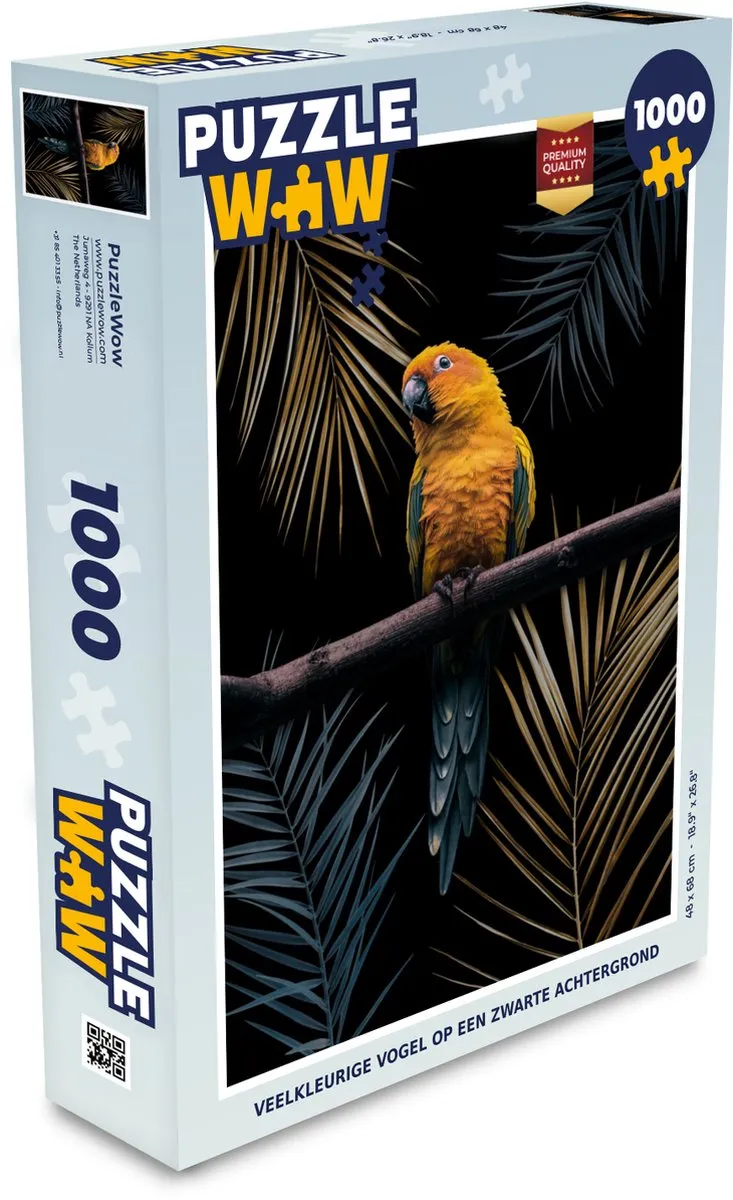 PuzzleWow Vogel Papegaai Legpuzzel 1000 Stuks