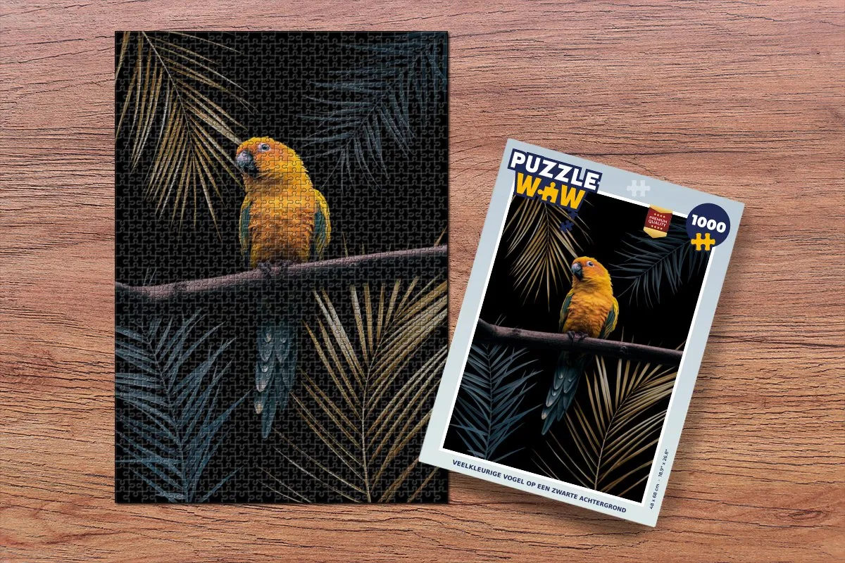 PuzzleWow Vogel Papegaai Legpuzzel 1000 Stuks - Multicolor