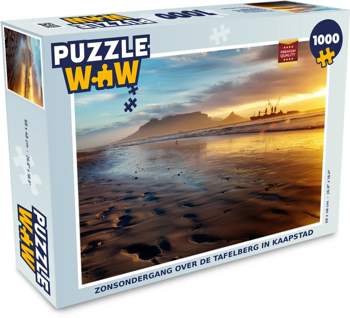 PuzzleWow Tafelberg Zonsondergang Legpuzzel 1000 Stuks