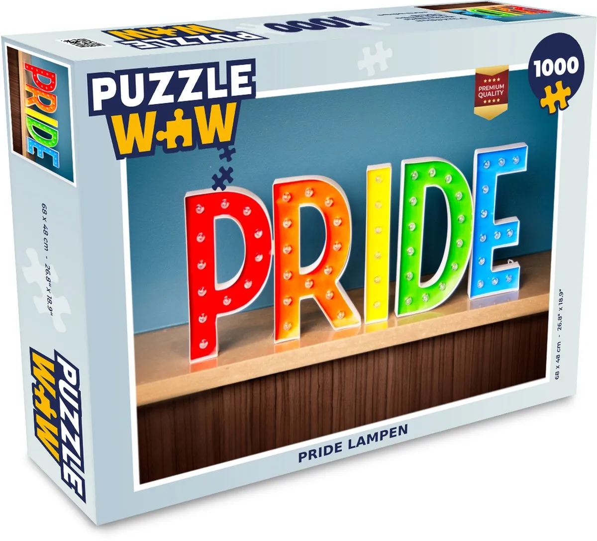 PuzzleWow Pride Lampen Legpuzzel 1000 Stuks