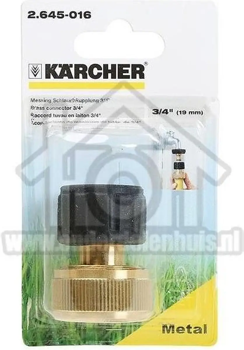 Kärcher Messing Slangkoppeling 19mm - afbeelding 6 van 6