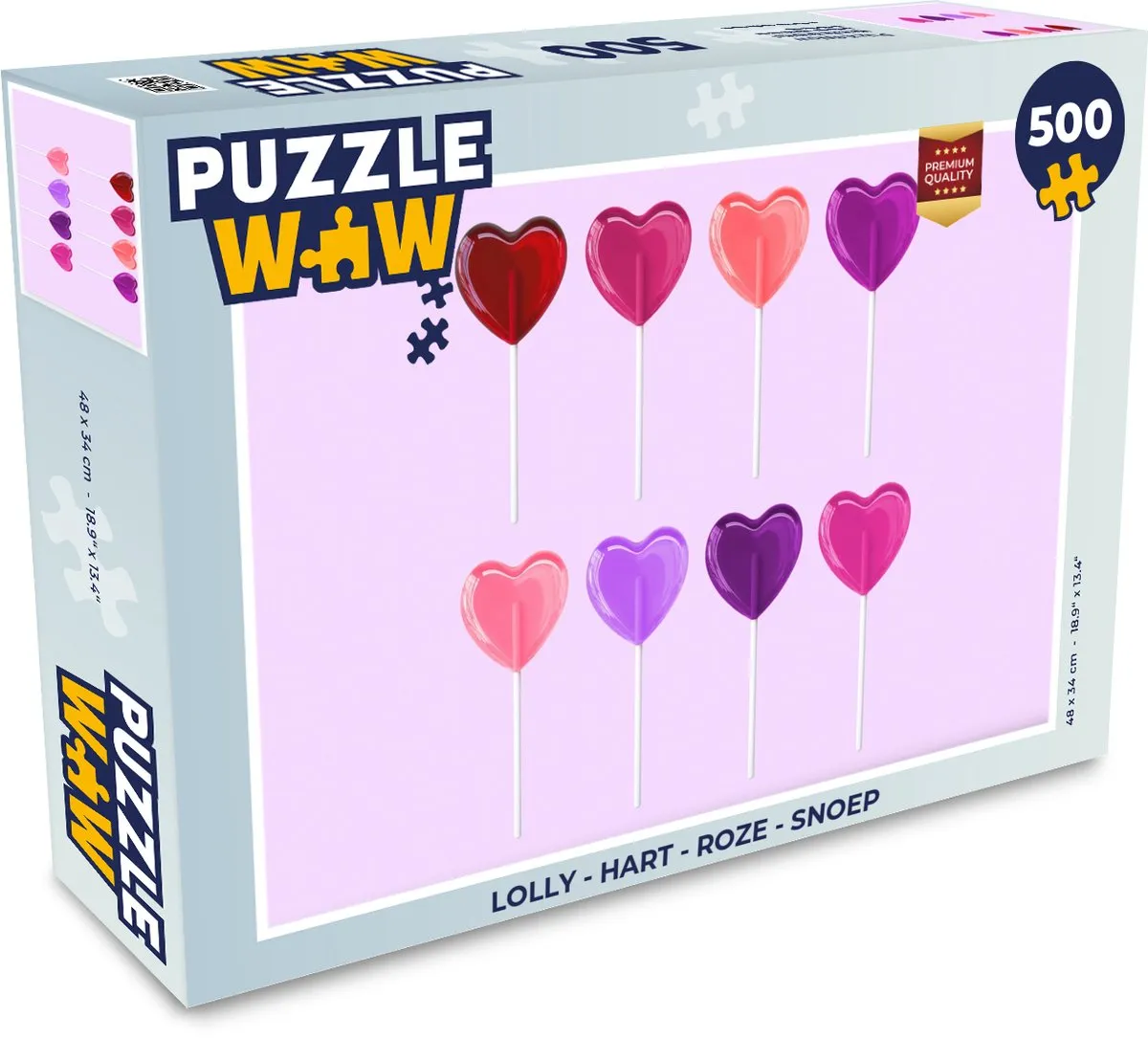 PuzzleWow Lolly Hart Legpuzzel 500 Stuks