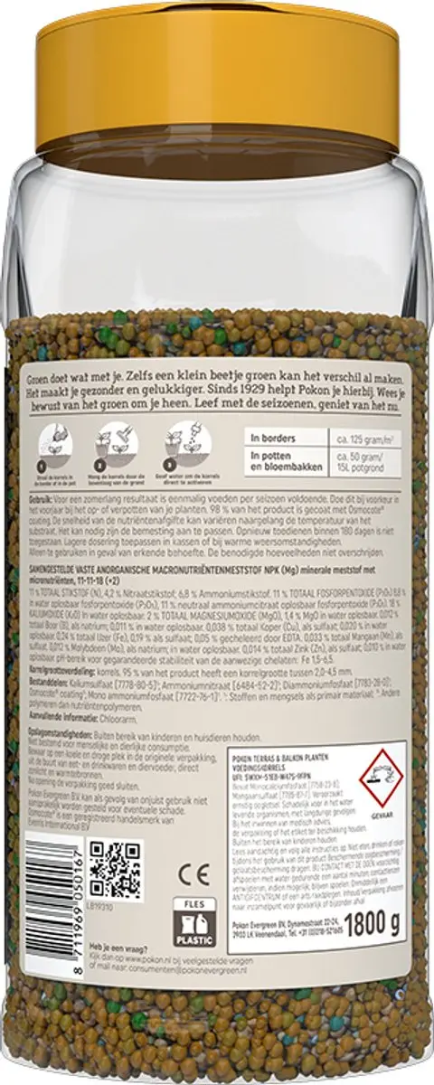 Pokon Terras & Balkon Plantenvoeding 1800g - Osmocote - afbeelding 3 van 5