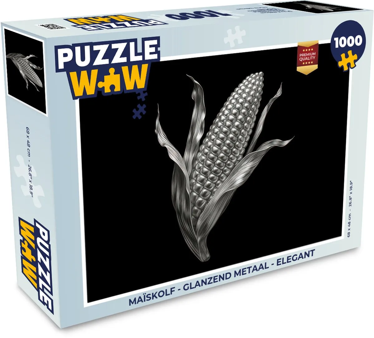 PuzzleWow Maïskolf Legpuzzel 1000 Stuks
