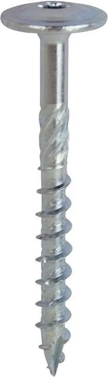 Woodies Tellerkopschroeven Torx 30 6x120mm - Deeldraad - Verzinkt - 100 Stuks
