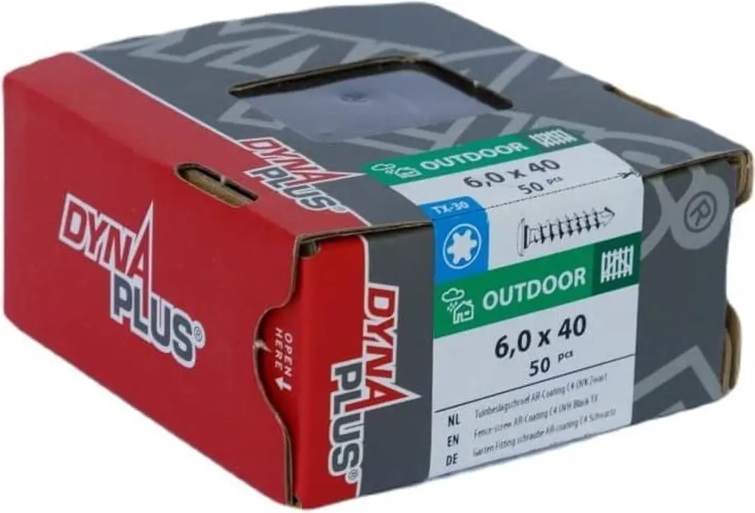 Dynaplus Tuinbeslagschroef AR-Coating 6x40mm - 50 Stuks