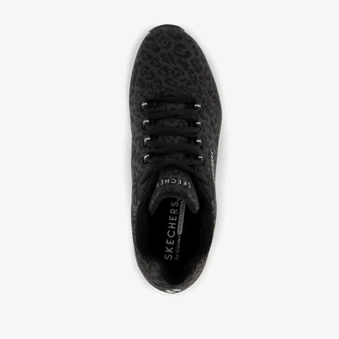Skechers Uno 2 In-Kat-Neato Dames Sneakers - Zwart - afbeelding 4 van 6