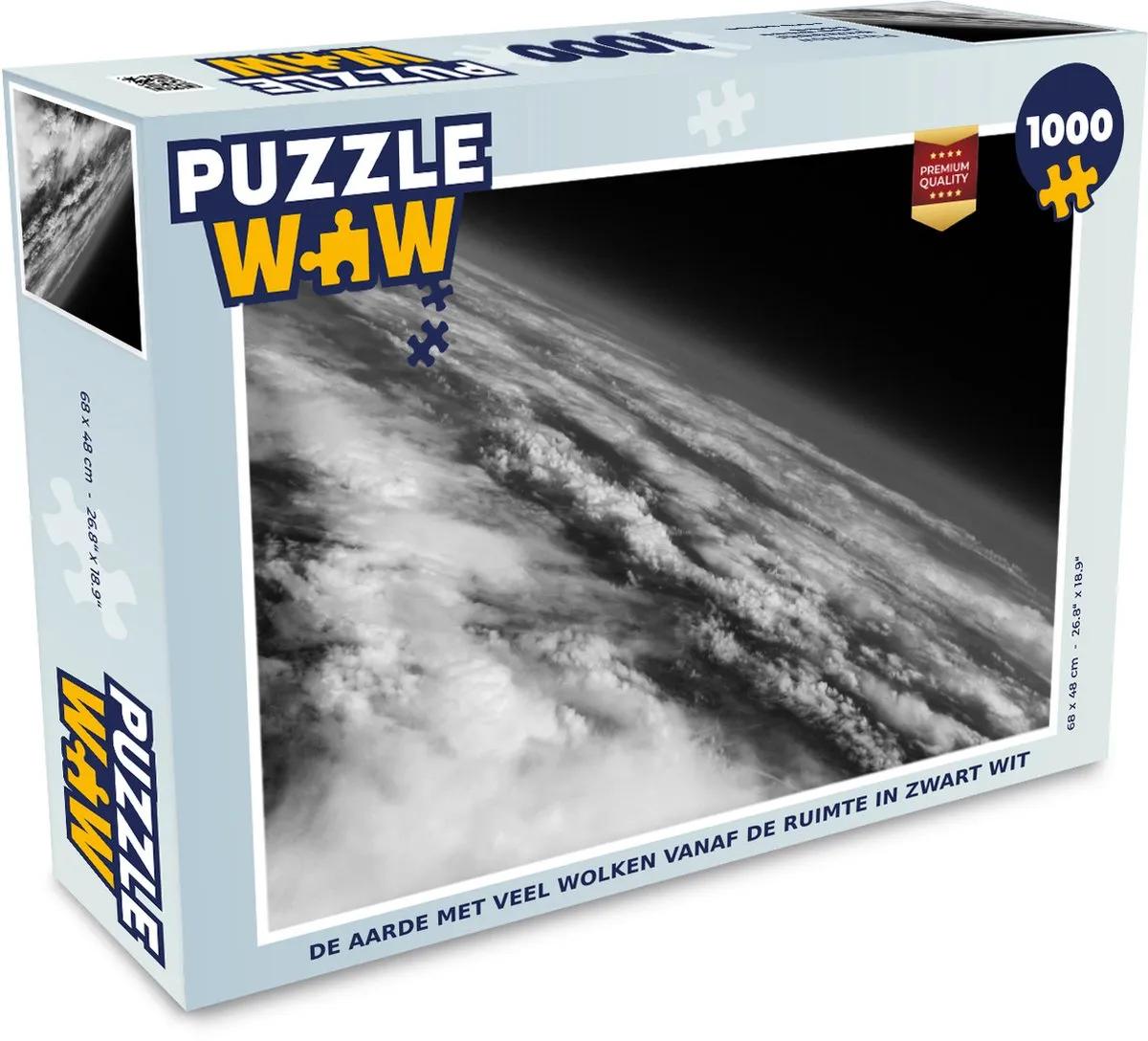 PuzzleWow Aarde Wolken Planeten Legpuzzel 1000 Stuks