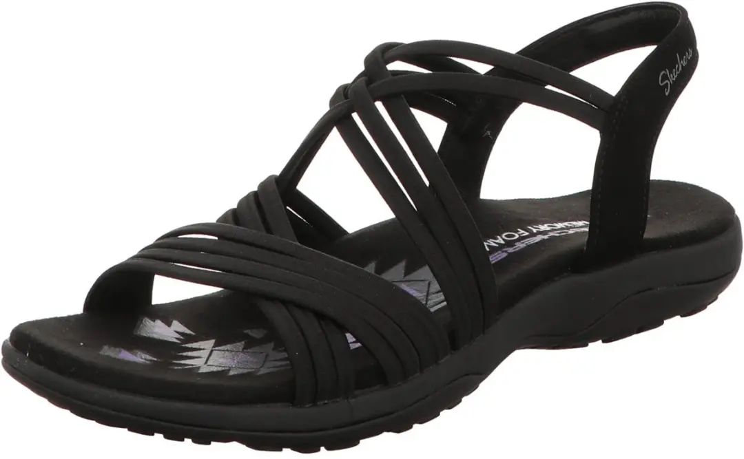 Skechers Damen Sandalette Sunnyside in schwarz