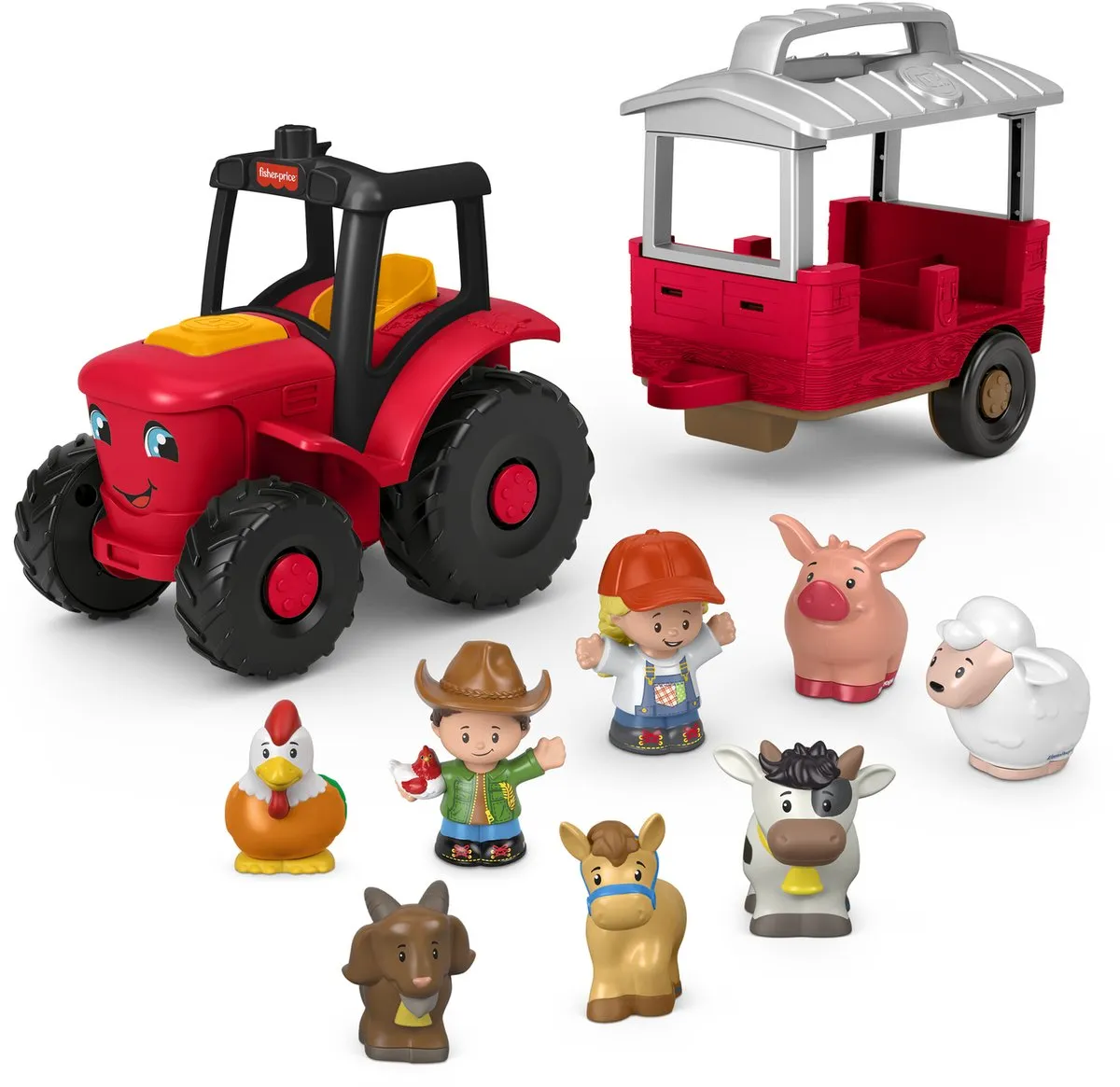 Fisher-Price Little People Dierenverzorgingsboerderij Tractor - Multicolor - afbeelding 6 van 6