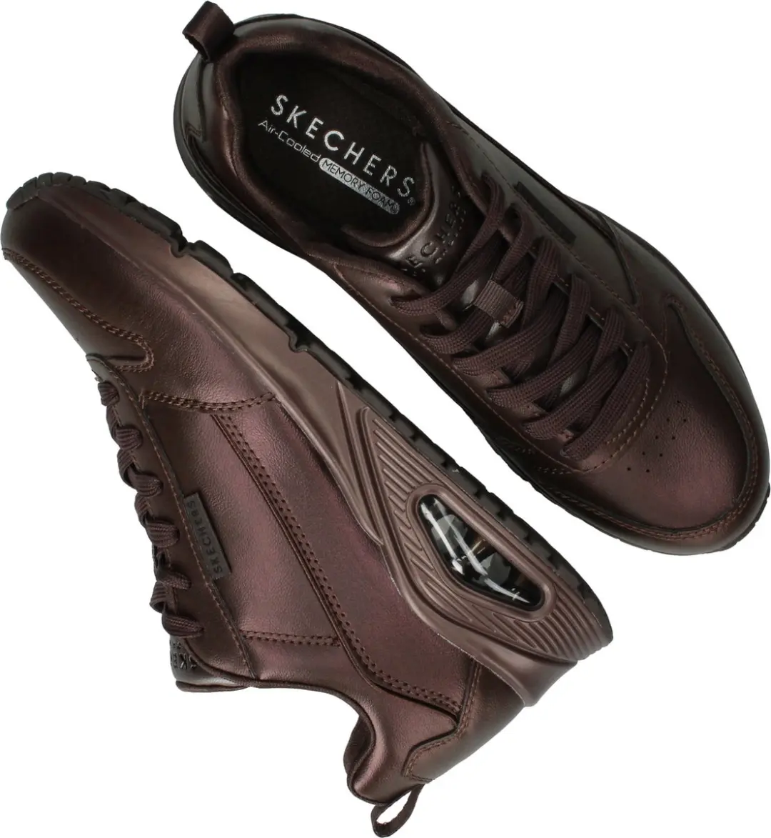 Skechers Uno Galactic Gal Dames Sneakers - Chocolate - afbeelding 4 van 6