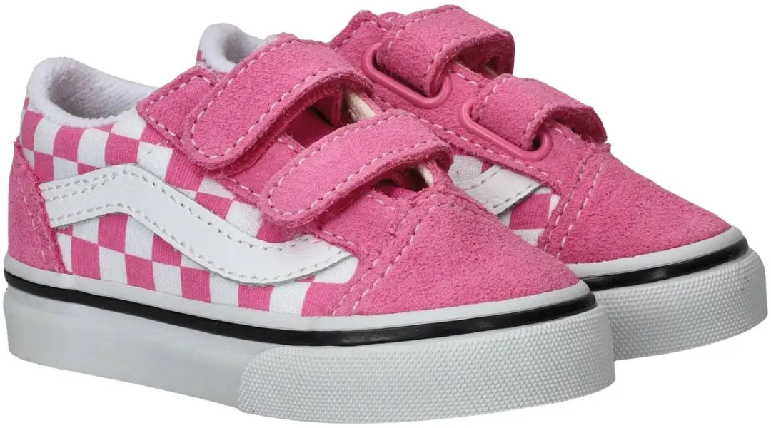 Vans Old Skool V Junior Sneakers - 21 - Roze/Wit