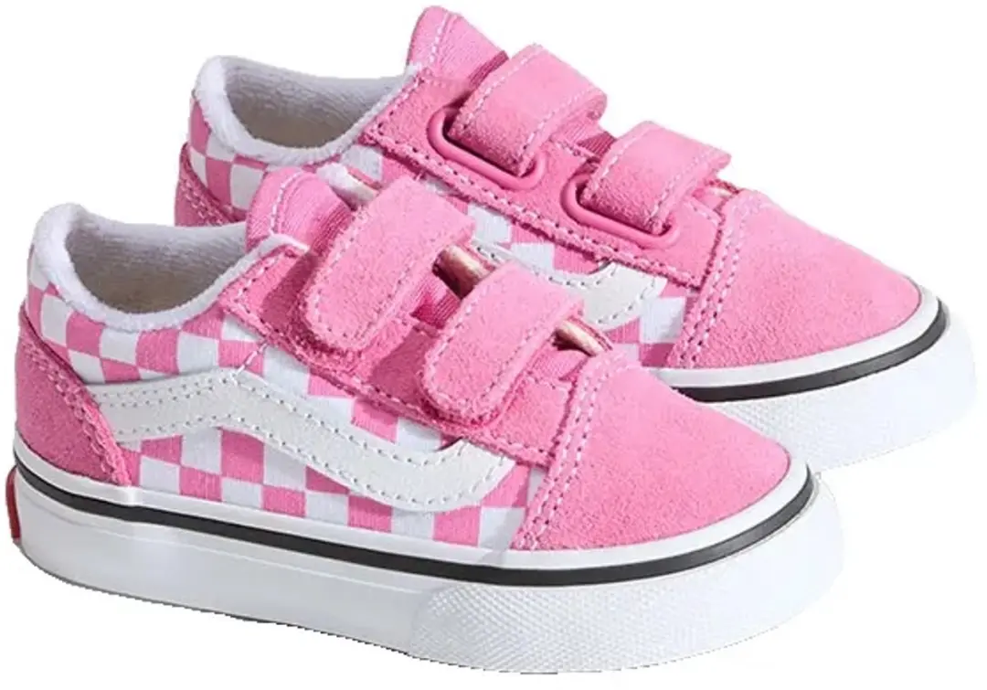 Vans Old Skool V Junior Sneakers - 21 - Roze/Wit