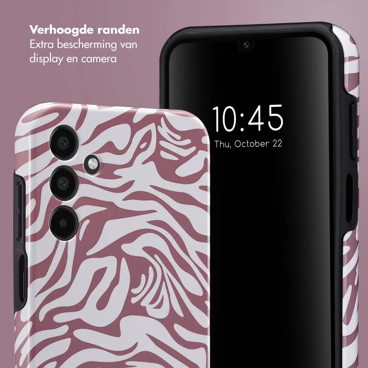 Selencia Hoesje Samsung Galaxy A15 - Trippy Swirl Dark Rose