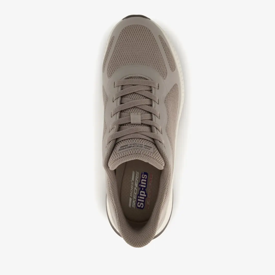 Skechers BOBS Squad 4 Heren Sneakers - Taupe - Memory Foam - afbeelding 4 van 6