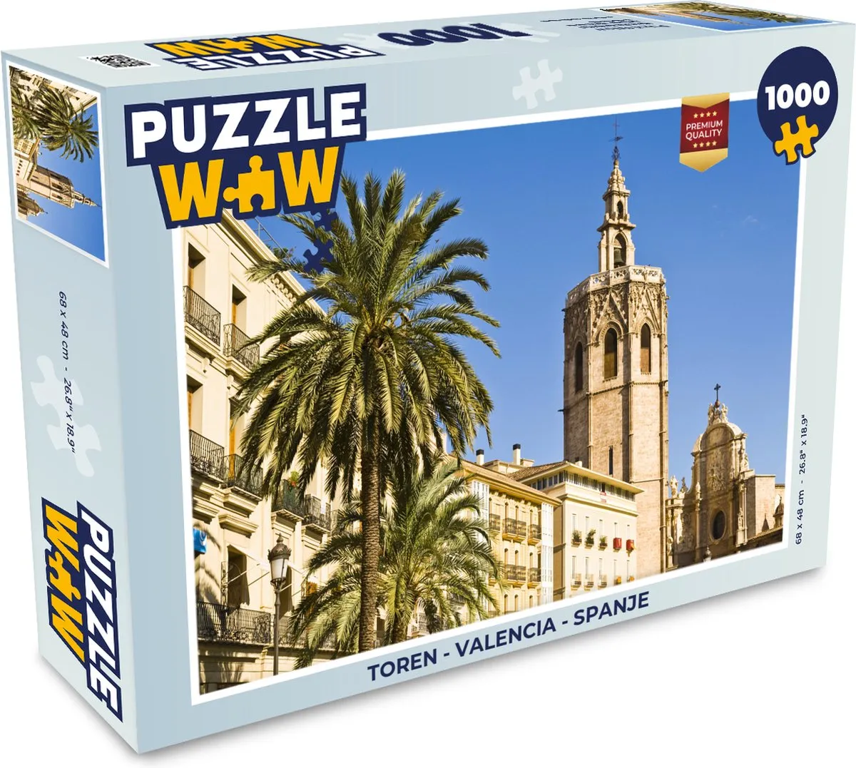 PuzzleWow Valencia Toren Legpuzzel 1000 Stuks