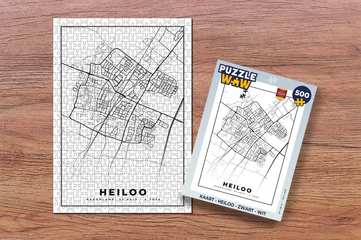 PuzzleWow Heiloo Legpuzzel 500 Stuks - Multicolor
