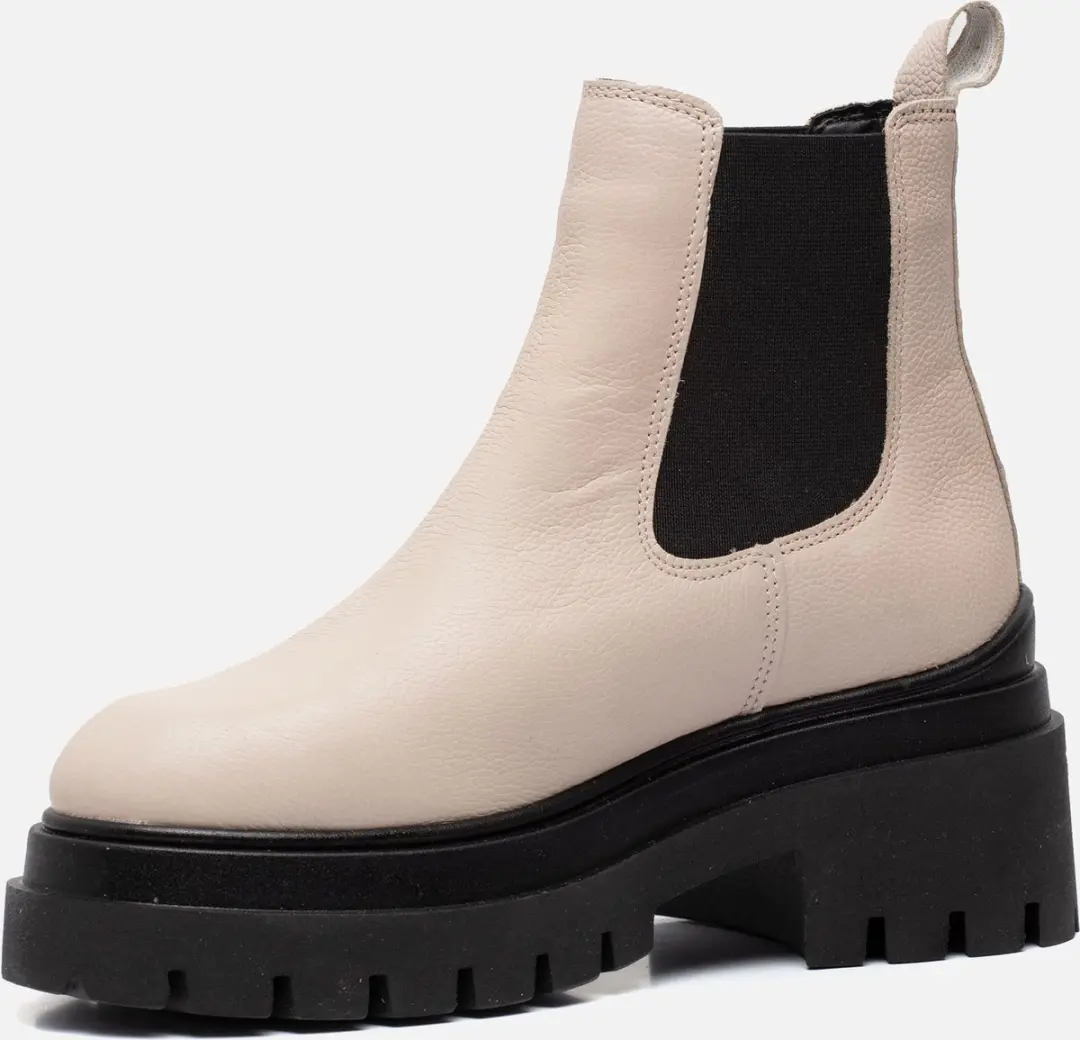 Tamaris Chelsea boots beige Leer