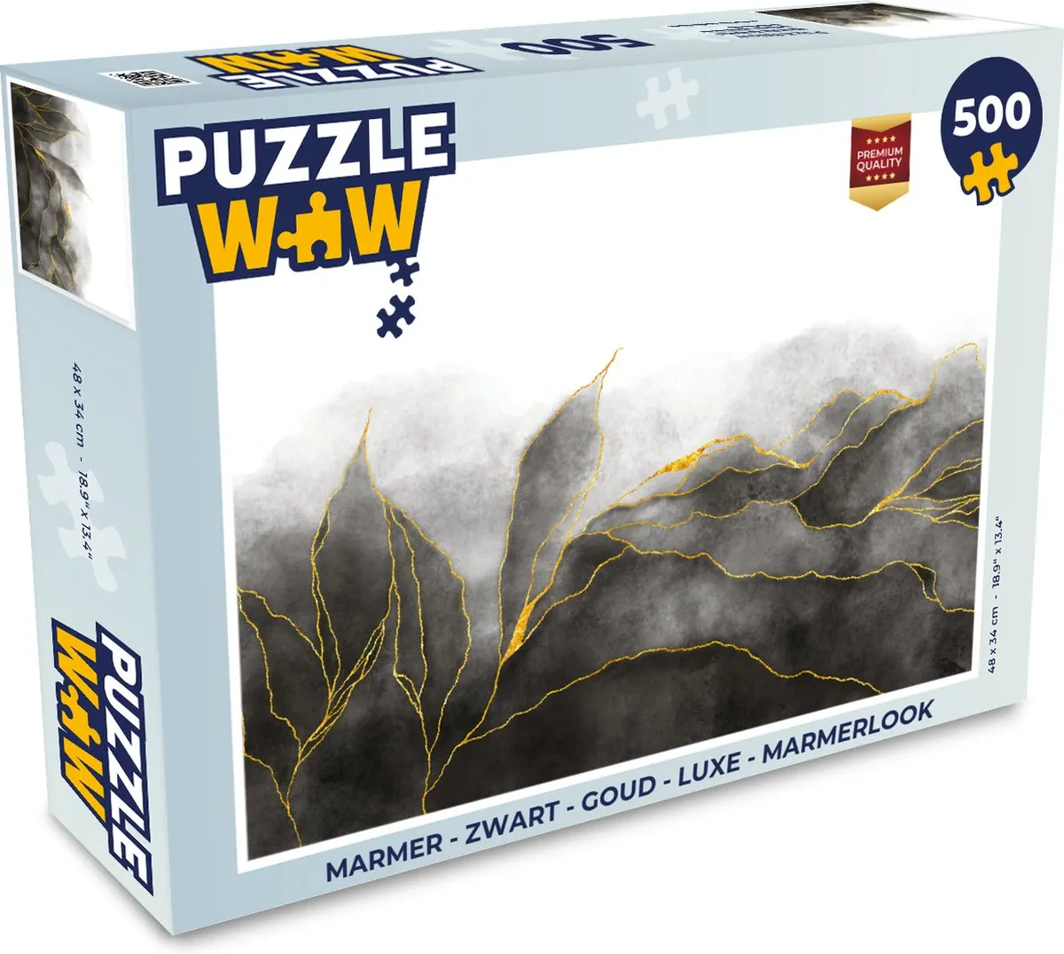 PuzzleWow Marmerlook Legpuzzel 500 Stuks
