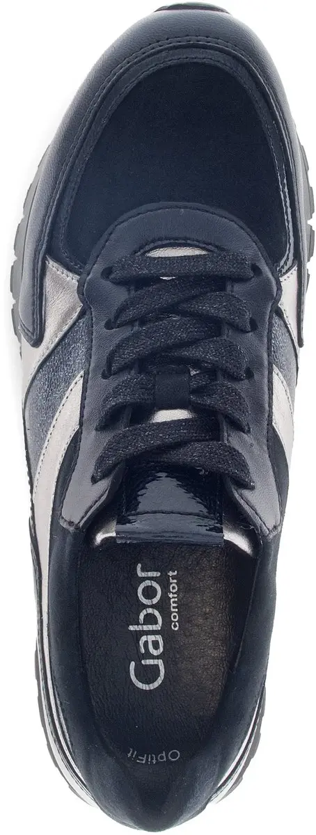 Gabor Sneaker 76.375.46 Pantoffelslippers - 40.5 - Blauw/Zwart/Goud