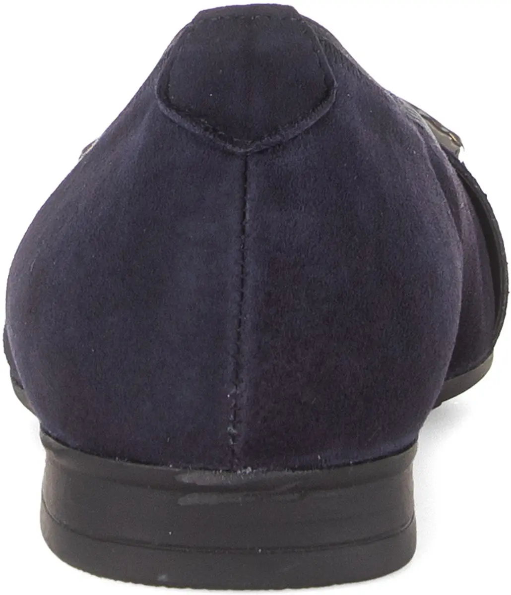 Gabor 82.465 Suède Instappers - Donkerblauw - 38.5
