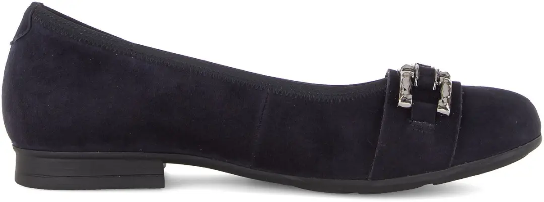 Gabor 82.465 Suède Instappers - Donkerblauw - 38.5