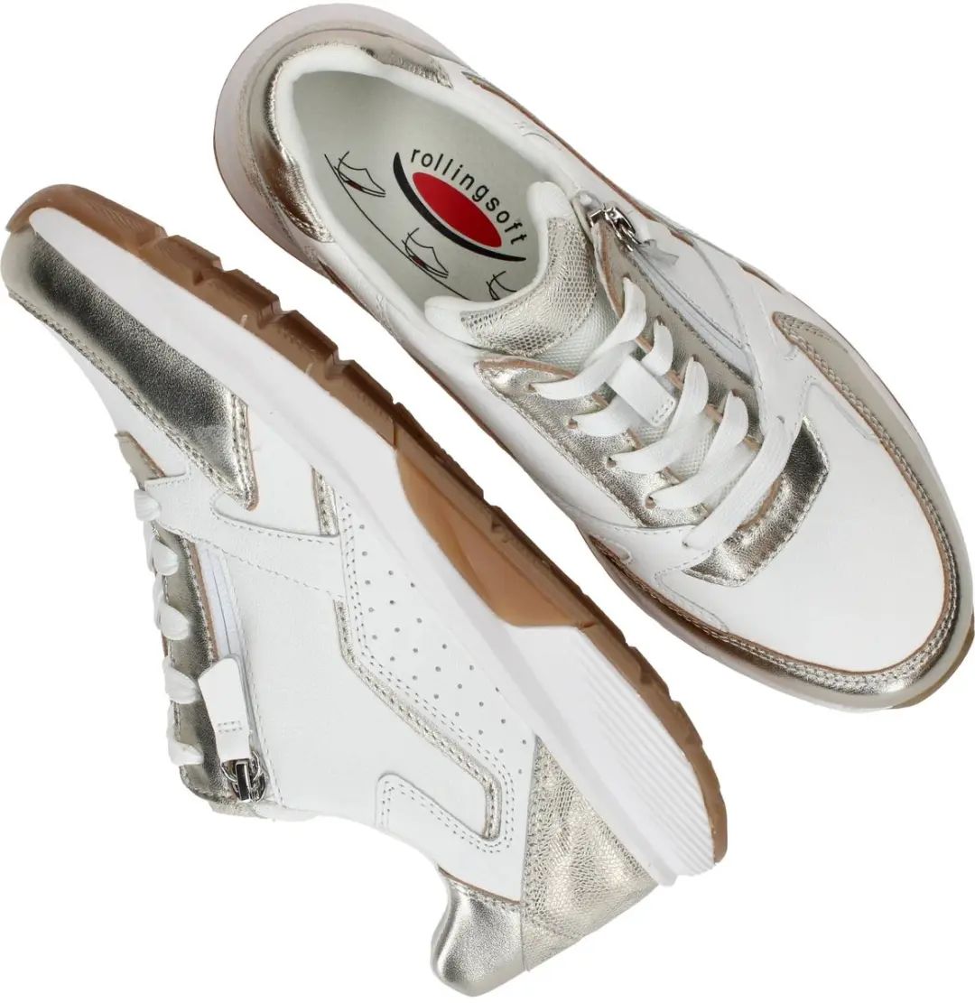 Gabor 878 Rolling Soft Dames Sneakers - Wit - afbeelding 6 van 6