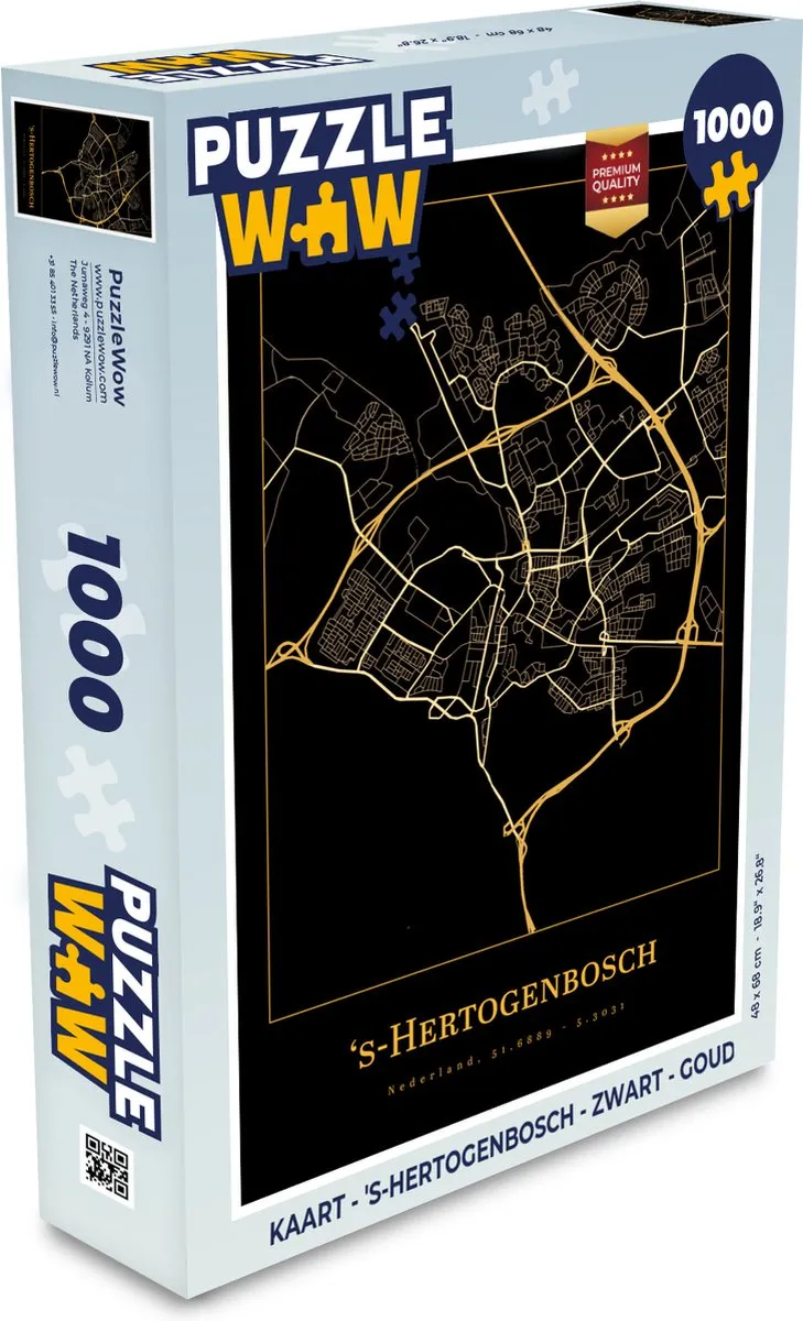 PuzzleWow Legpuzzel 's-Hertogenbosch 1000 Stuks