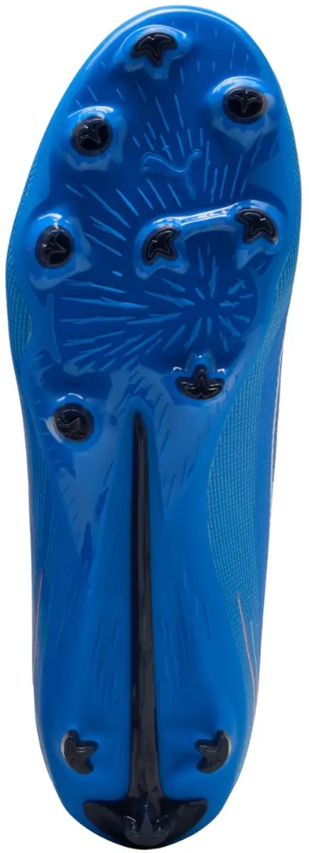 PUMA Ultra 6 Play+ FG/AG Voetbalschoenen - Blauw/Oranje/Wit - afbeelding 4 van 6