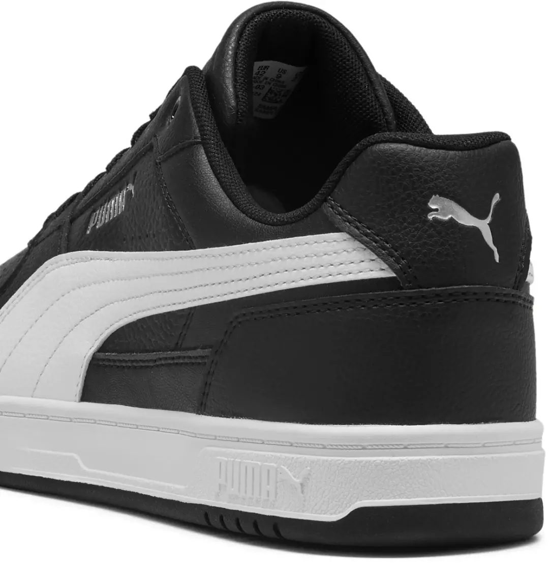PUMA Caven III Unisex Sneakers - 44 - Zwart/Wit/Zilver - afbeelding 5 van 6