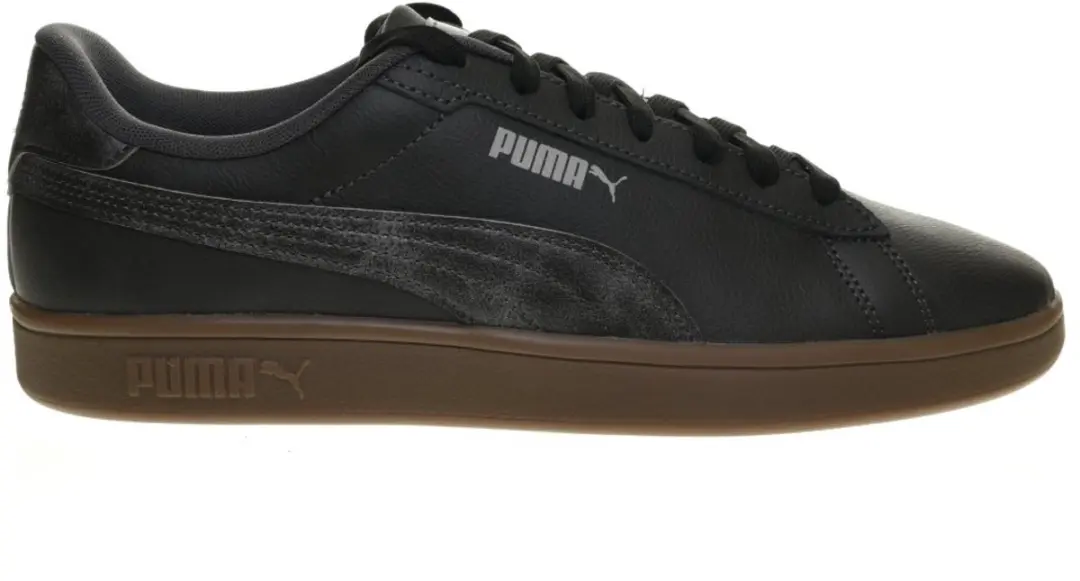 Puma Heren Smash 3.0 Crafted Leather Sneakers Black -Moddy-Gray