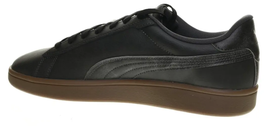 PUMA Heren Smash 3.0 Crafted Leather Sneakers - Grijs - afbeelding 4 van 6