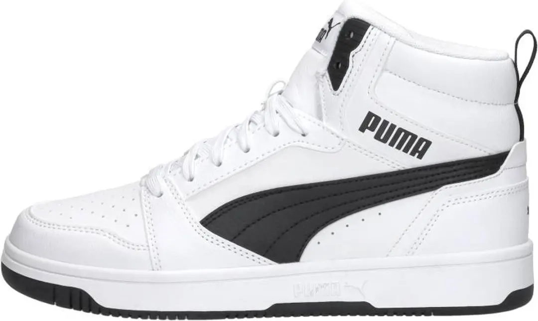 PUMA Rebound V6 Mid Jr Unisex Sneakers 045501 - Maat 36 - Wit/Zwart - afbeelding 2 van 6