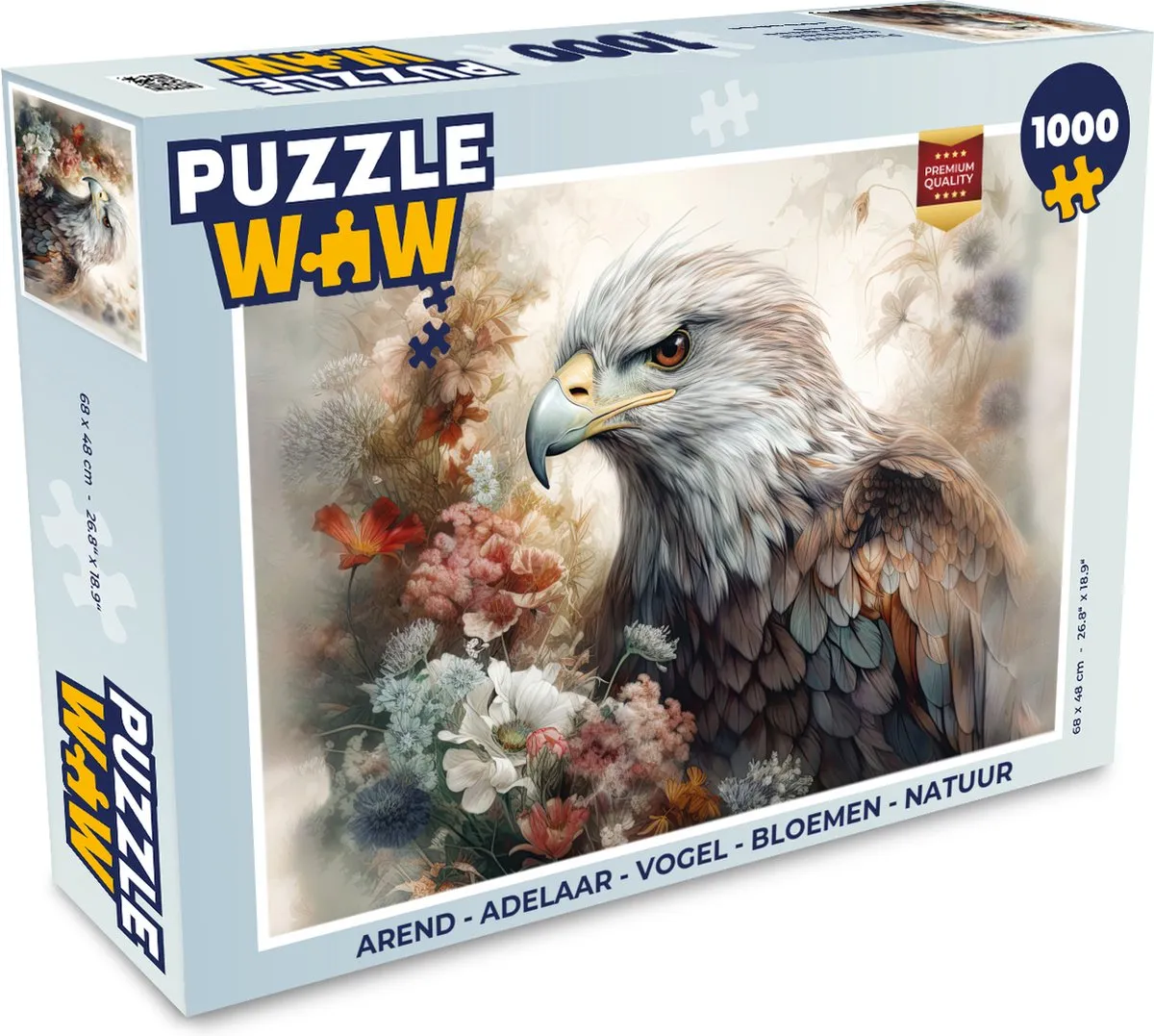 PuzzleWow Arend Adelaar Vogel Legpuzzel 1000 Stuks