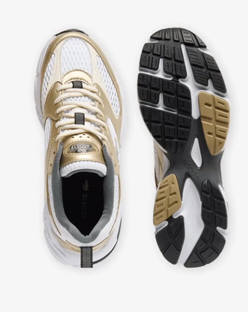 Lacoste Storm 96 Sneaker Wit-Goud