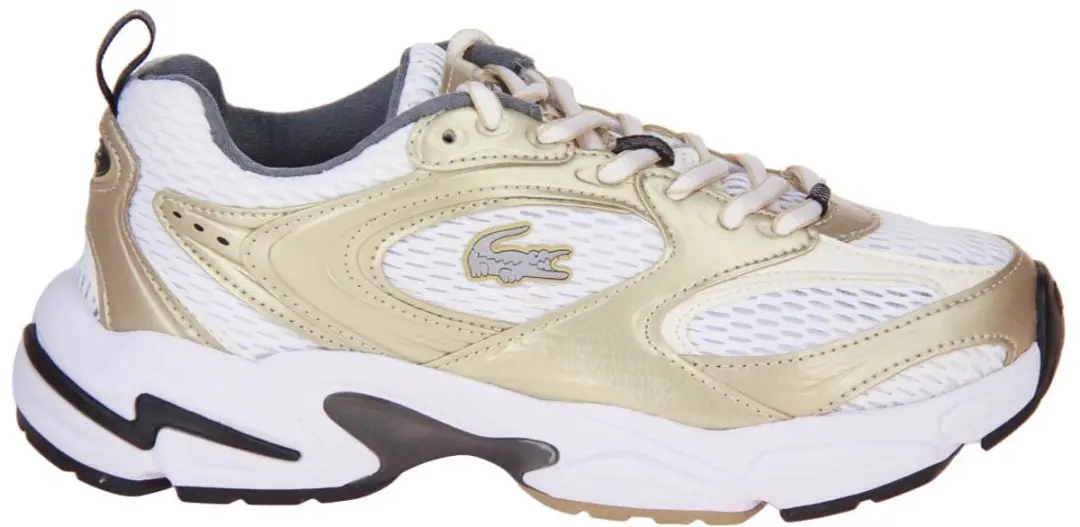 Lacoste Storm 96 Sneaker Wit-Goud