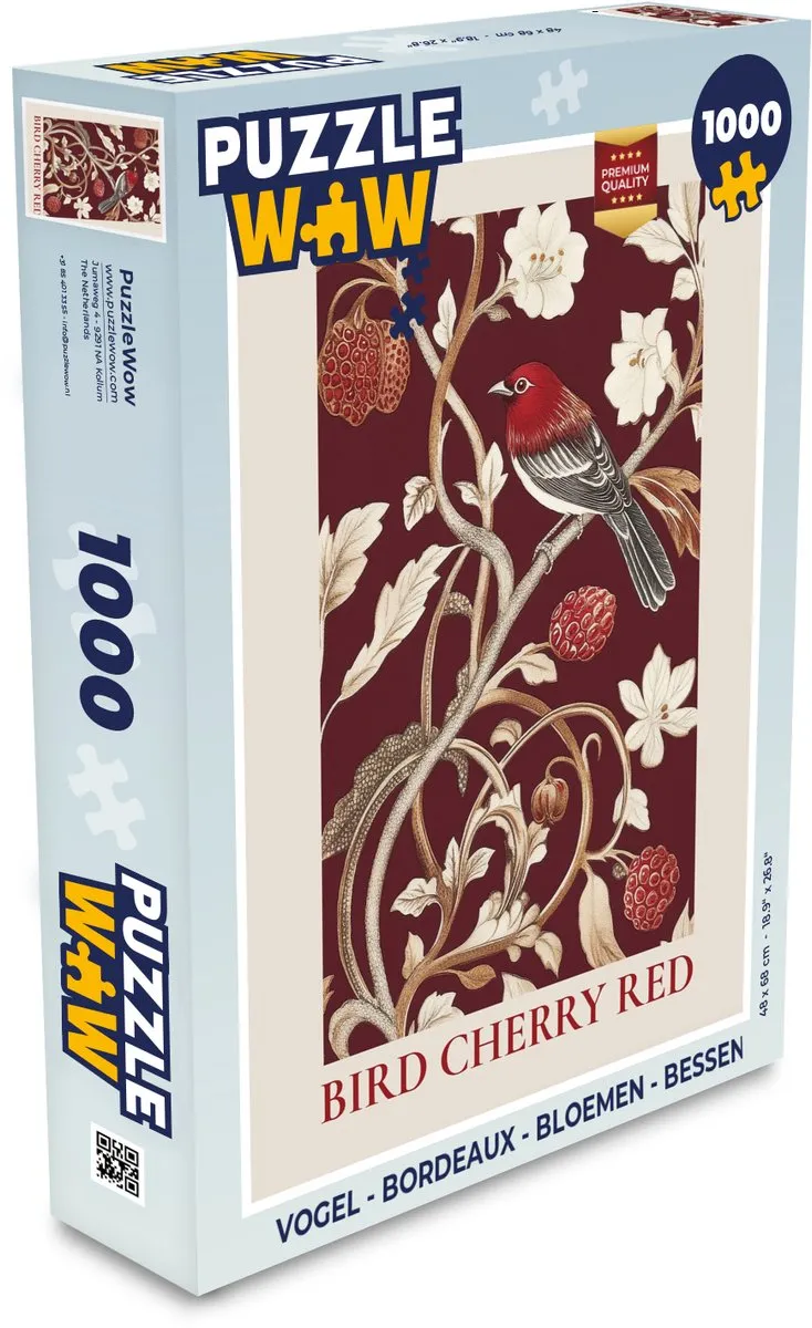 PuzzleWow Vogel Legpuzzel 1000 Stukjes