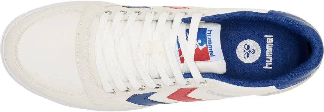 Hummel Slimmer Stadil Low - 42 - Wit/Blauw/Rood - afbeelding 6 van 6