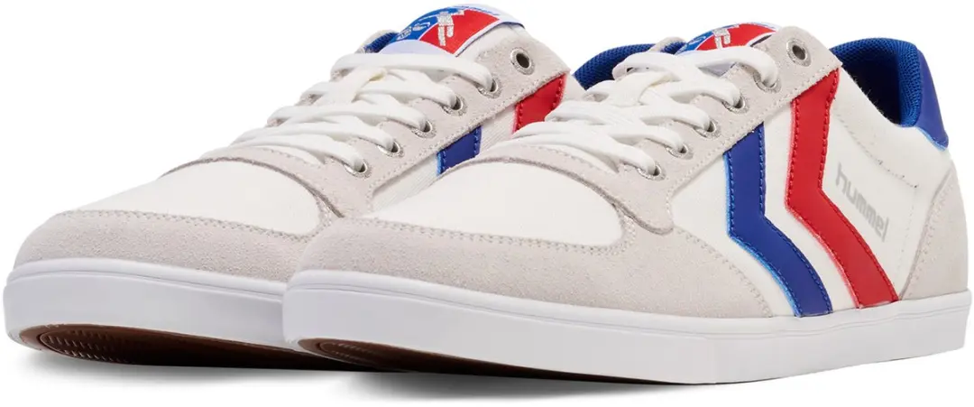 Hummel Slimmer Stadil Low - 42 - Wit/Blauw/Rood