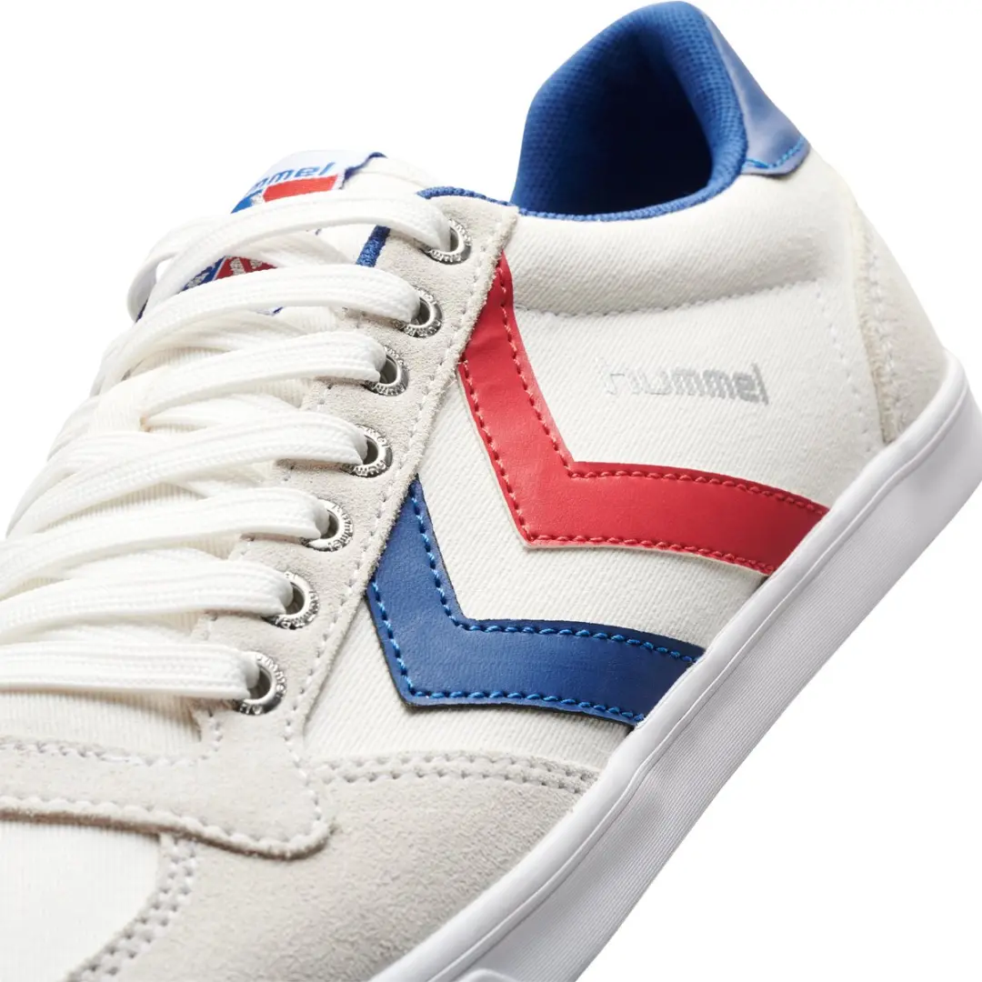 Hummel Slimmer Stadil Low - 42 - Wit/Blauw/Rood