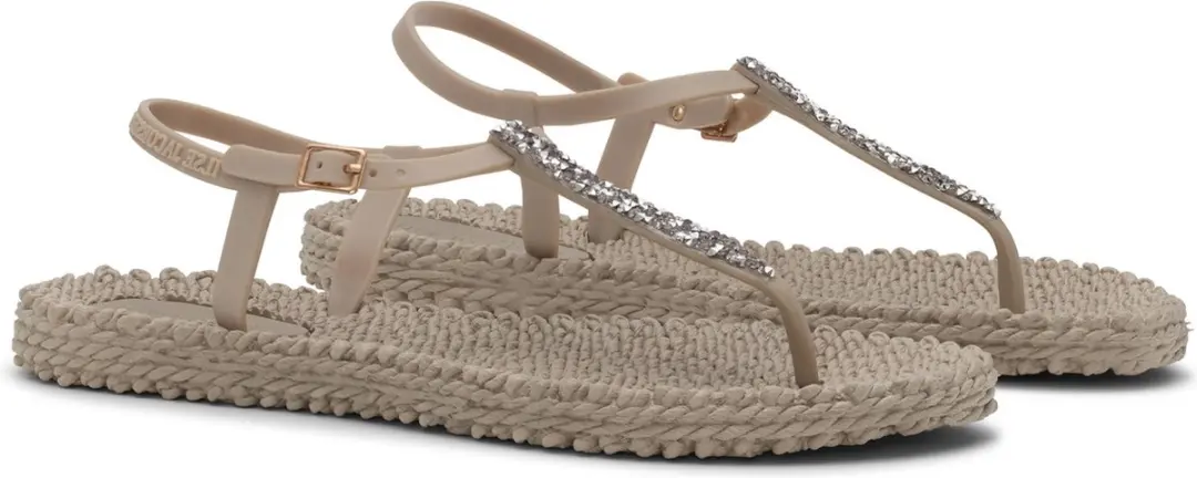 Slippers met enkelband en glitter CHEERFUL10G