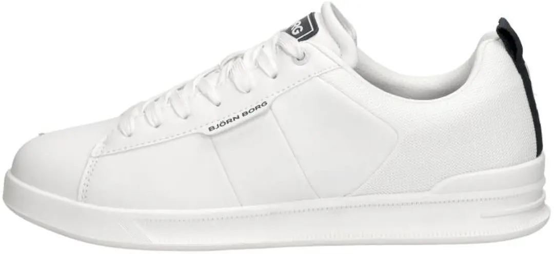 Björn Borg T2600 Heren Sneakers - Wit/Navy - afbeelding 2 van 6